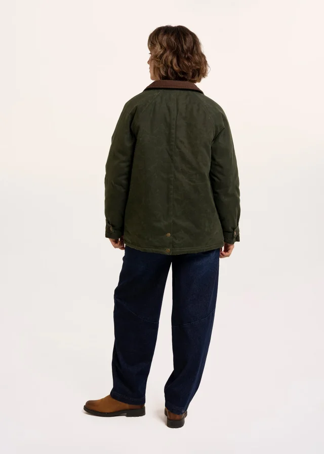 Brakeburn Green Pear Cord Collar Barn Jacket
