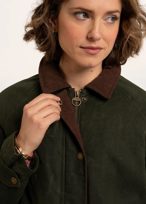 Brakeburn Green Pear Cord Collar Barn Jacket - 18 Image 4