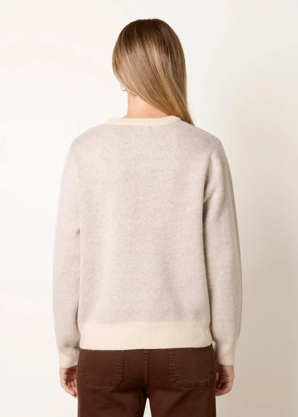 Blue Vanilla Stone Knitted Round Neck Dog Jumper - S/M Image 4