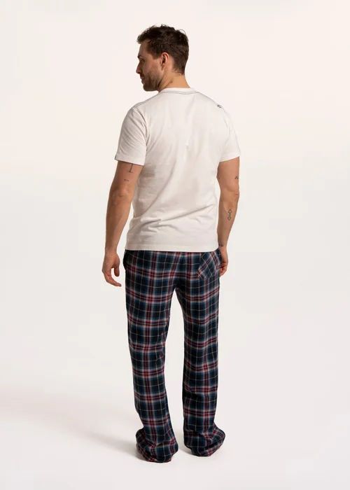 Brakeburn Green Cassington Check Open Hem Pyjama Bottoms - 36 Image 3