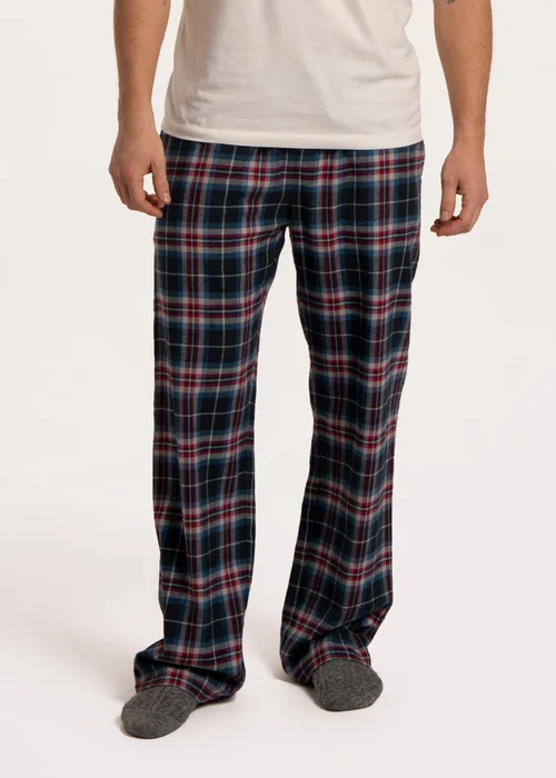 Brakeburn Green Cassington Check Open Hem Pyjama Bottoms - 36 Image 4
