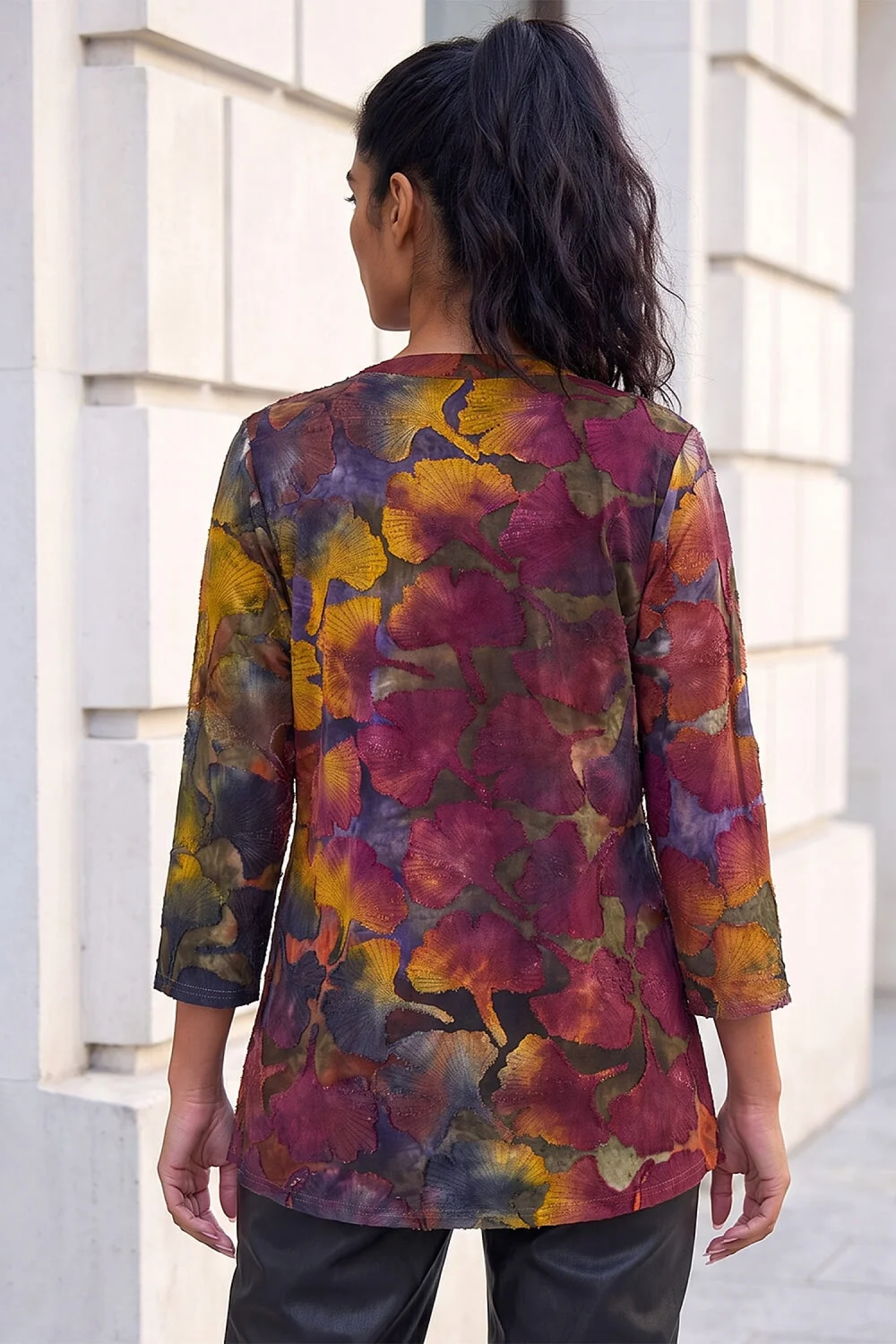 Roman Rust Burnout Pintuck Shirt - 10 Image 4