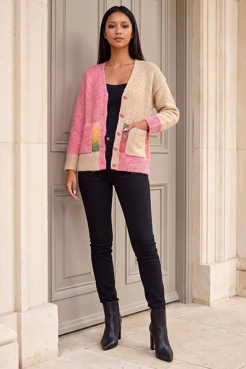 Roman Pink Petite Pocket Cardigan - 18 Image 2