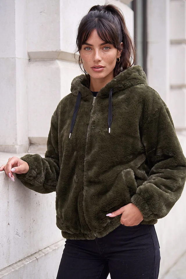 Roman Forest Faux Fur Hood Jacket