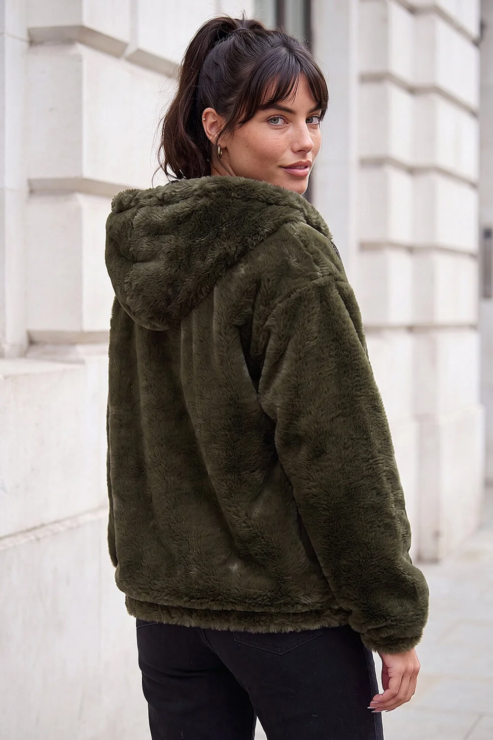 Roman Forest Faux Fur Hood Jacket - 14 Image 3