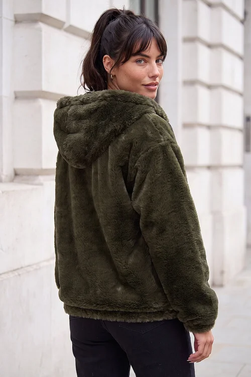 Roman Forest Faux Fur Hood Jacket - 14 Image 3