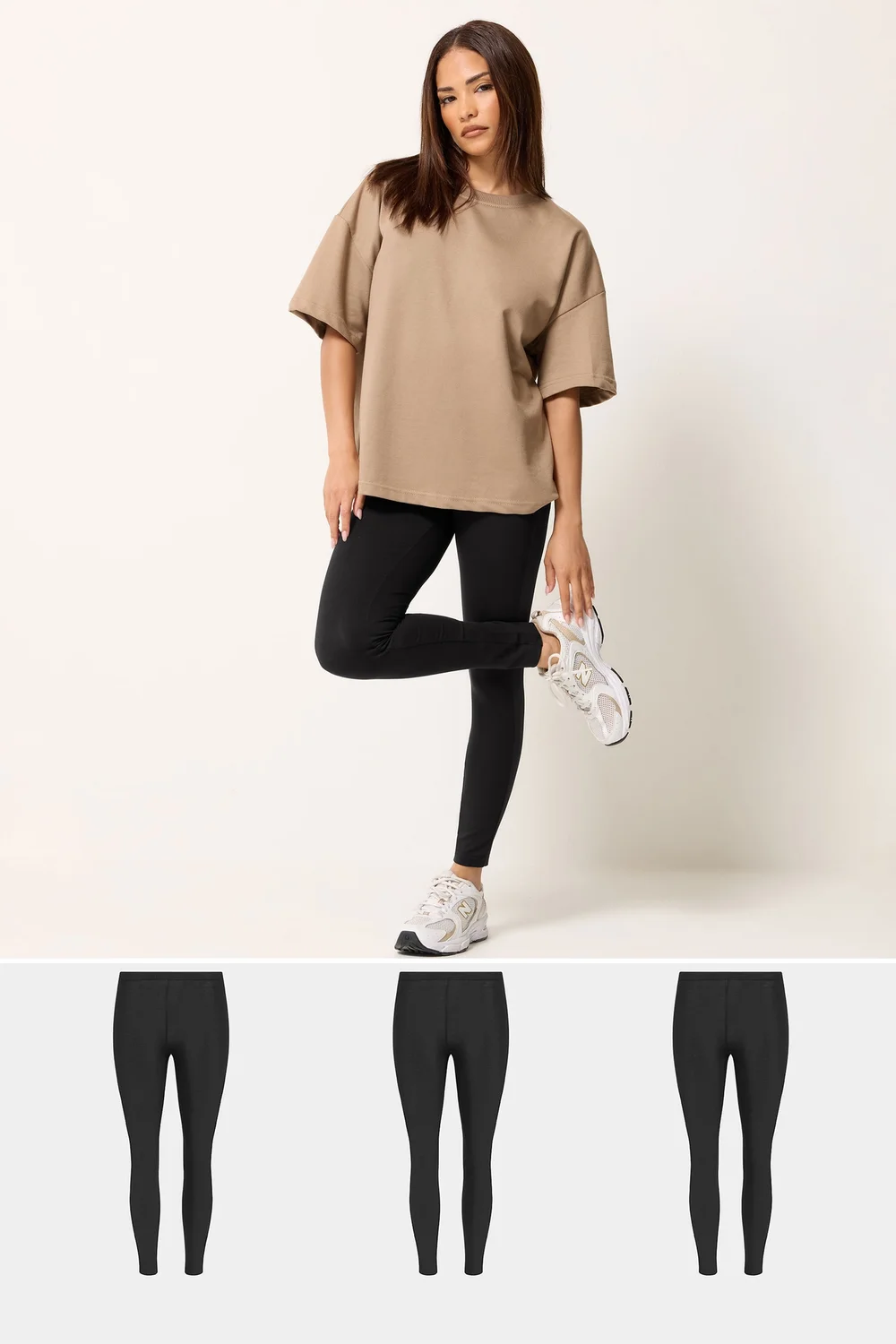 PixieGirl Petite 3 Pack Black Leggings - 8/L27 Image 1