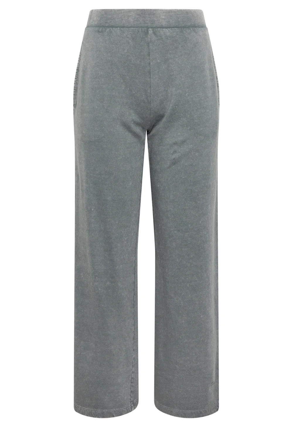 PixieGirl Petite Grey Acid Wash Wide Leg Stretch Joggers - 16/L27 Image 5