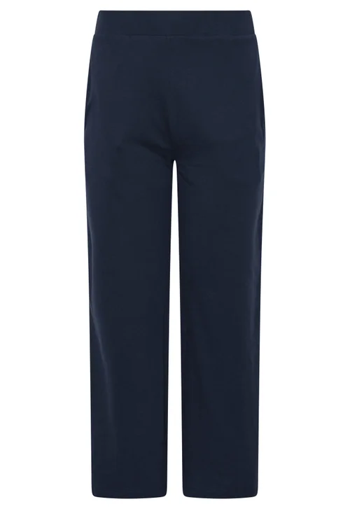 PixieGirl Petite Navy Blue Wide Leg Joggers - 16 Image 5