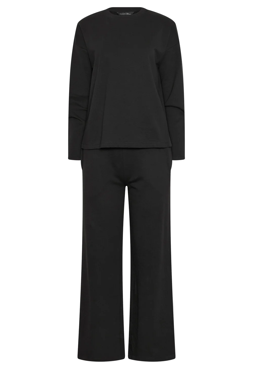 PixieGirl Petite Set Black Sweat Jersey Top & Joggers - 10/L27 Image 5