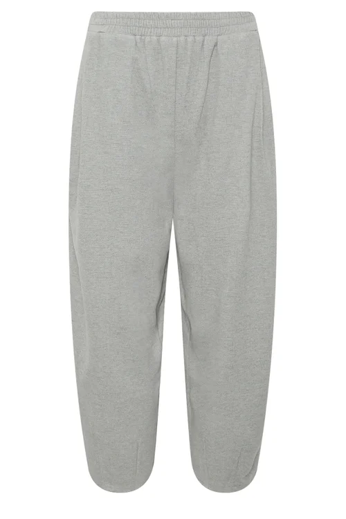 PixieGirl Petite Grey Brushed Barrel Leg Trousers - 10 Image 5