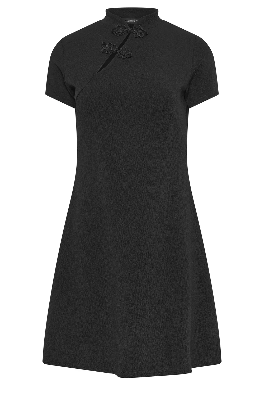 PixieGirl Petite Black Tang Mini Skater Dress - 10 Image 5
