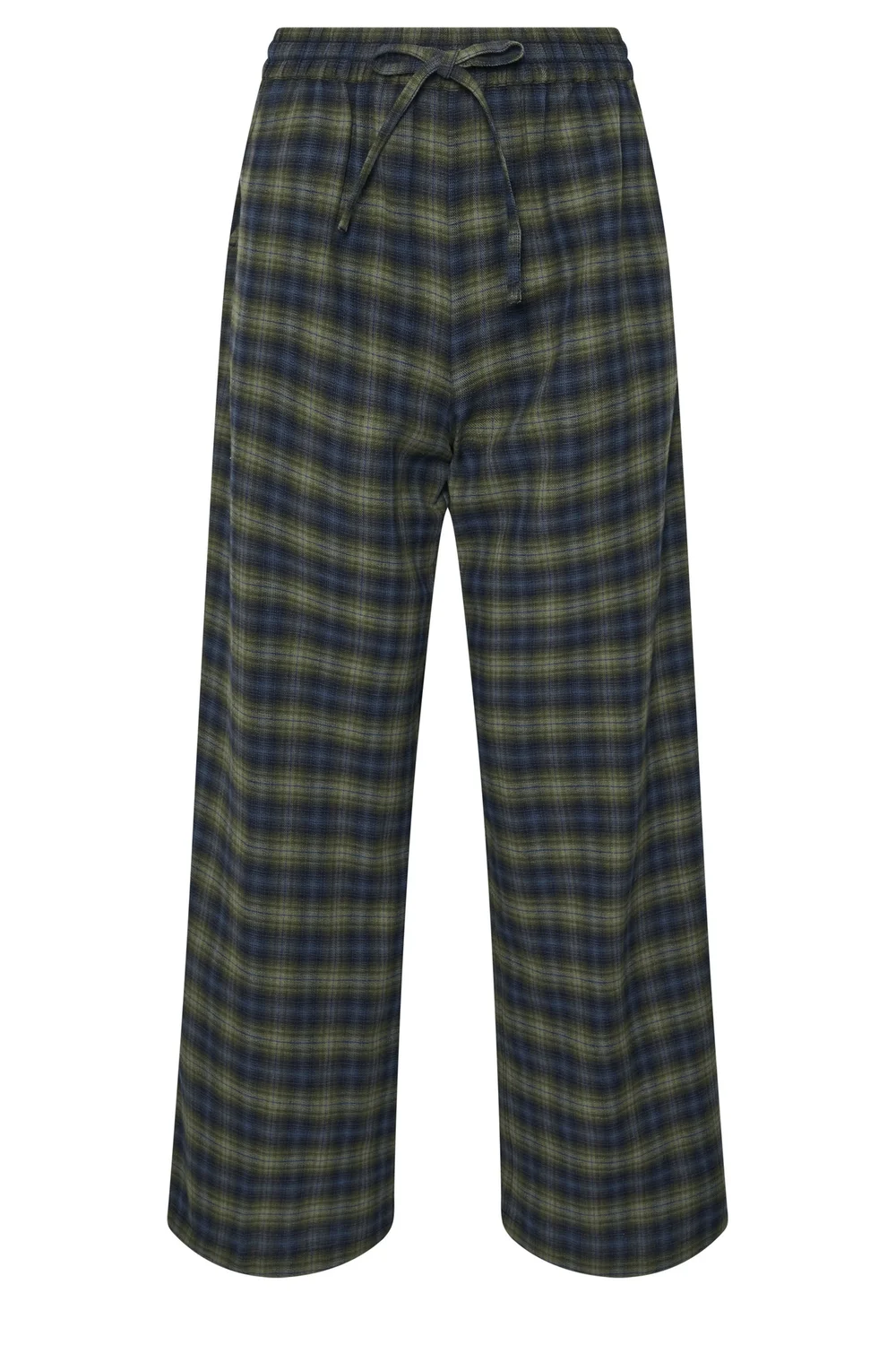 PixieGirl Petite Green Brushed Check Wide Leg Trousers - 18 Image 5