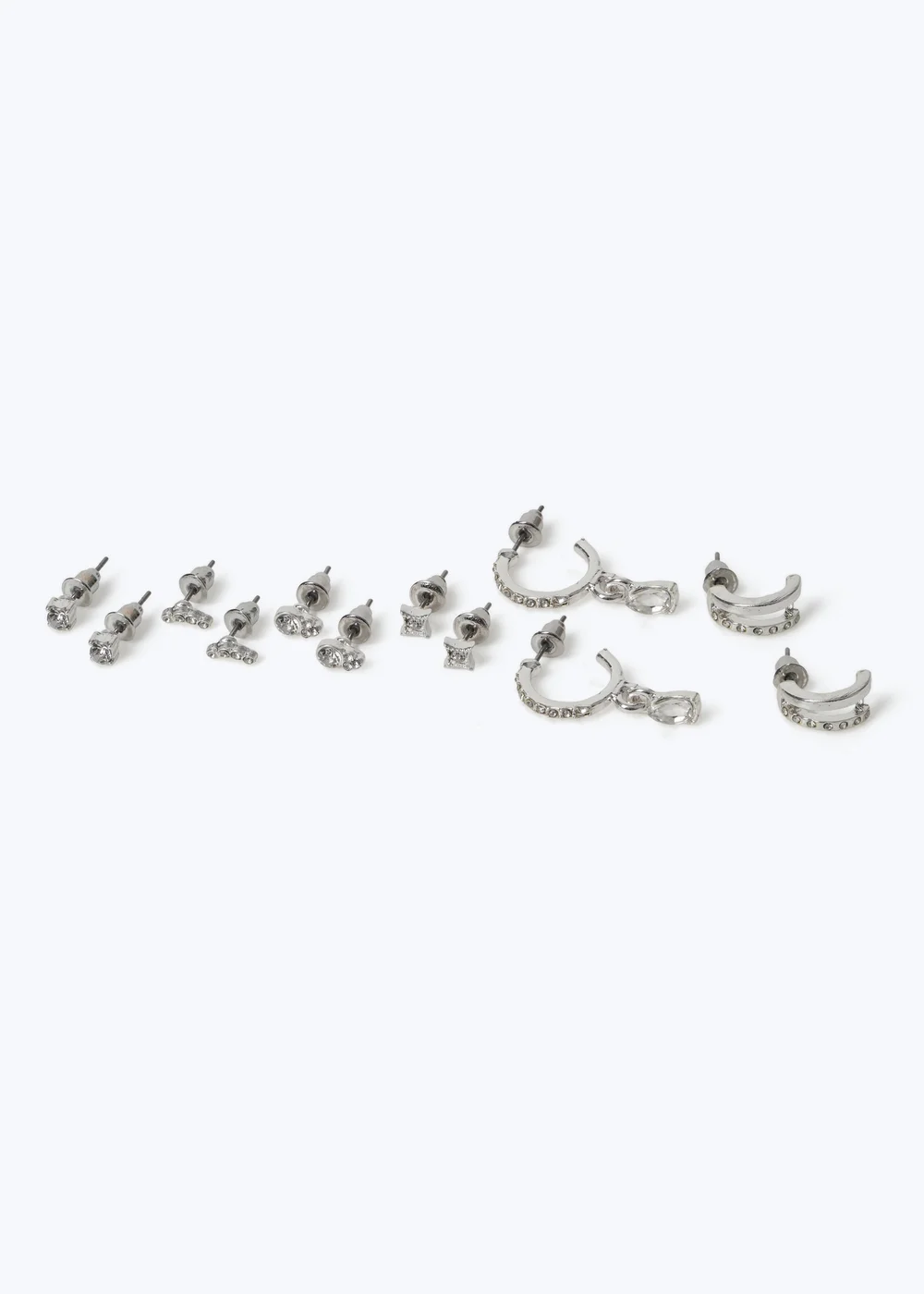 Muse 6 Pack Silver Earrings - One Size Image 2