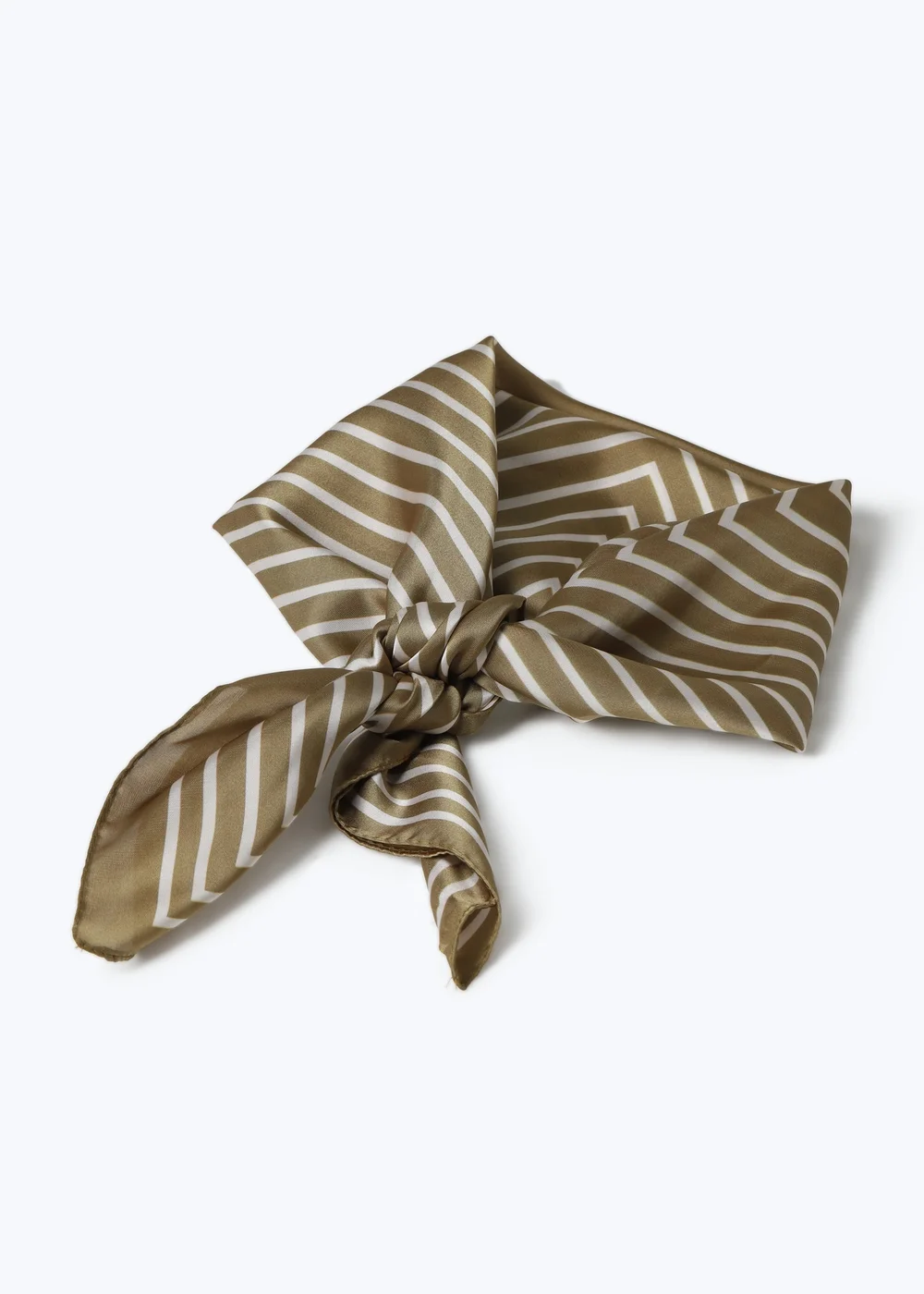 Muse Green Stripe Scarf - One Size Image 2