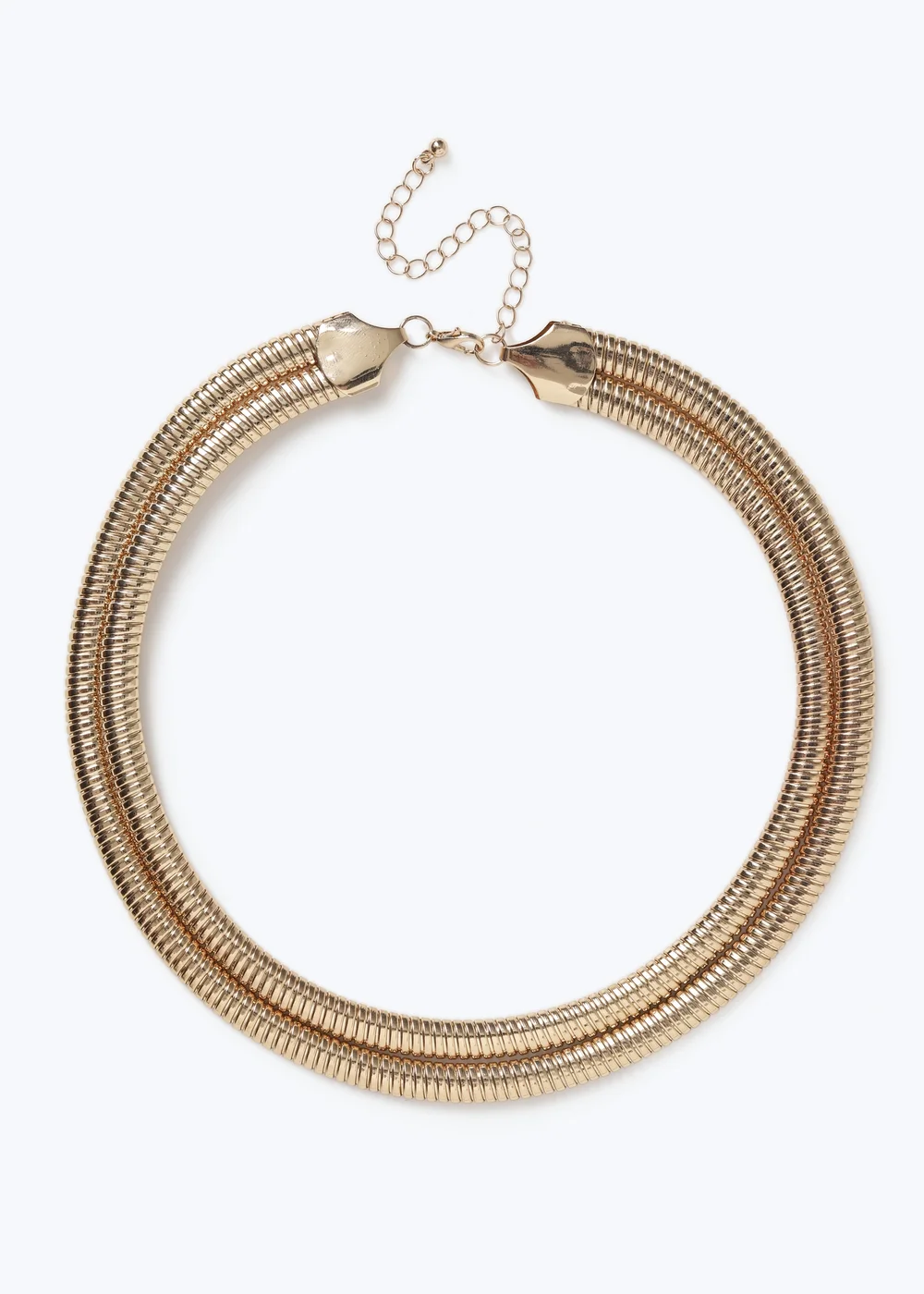 Muse Gold Double Ridge Necklace - One Size Image 2