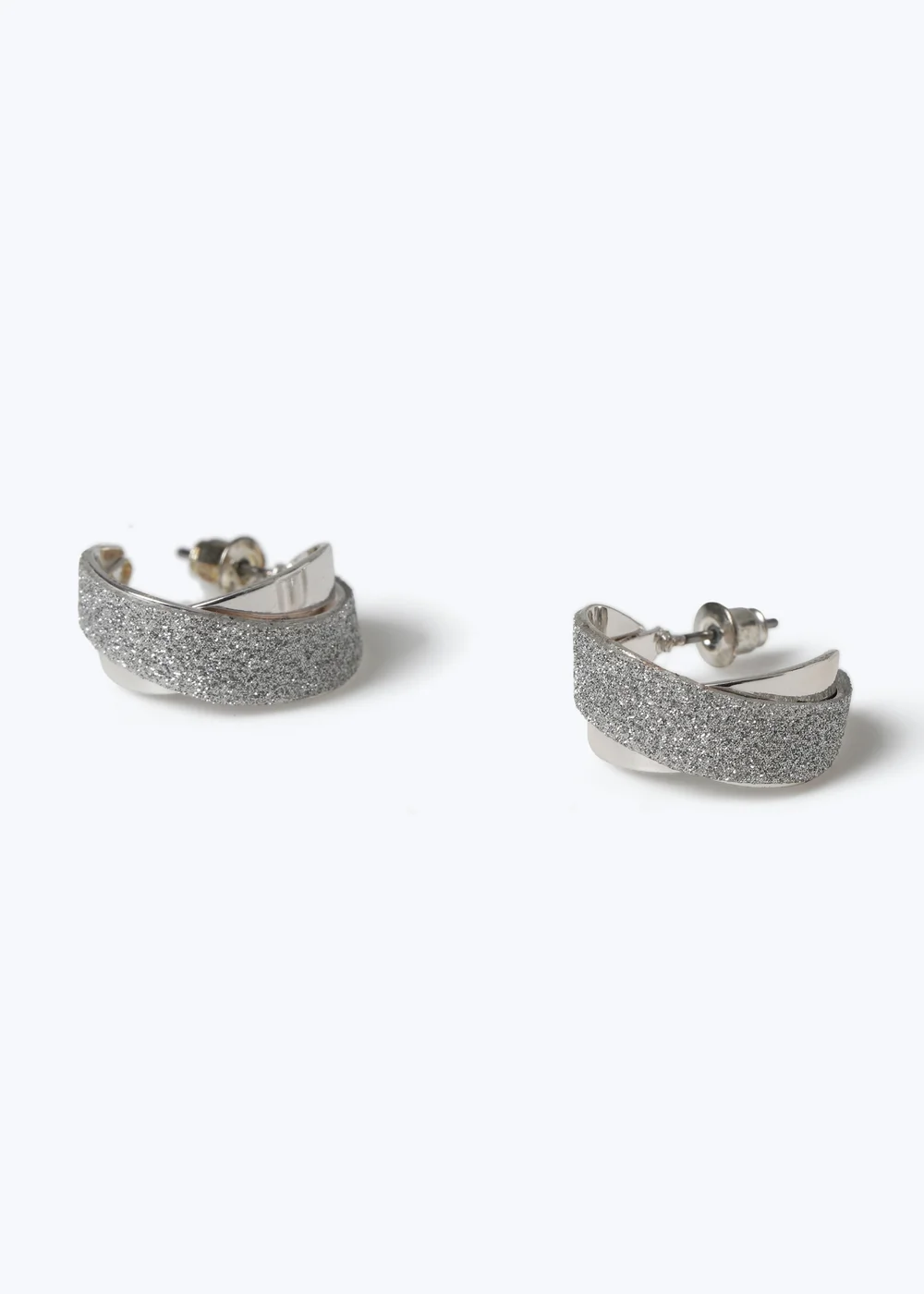 Muse Glitter Paper Hoop Earrings - One Size Image 2