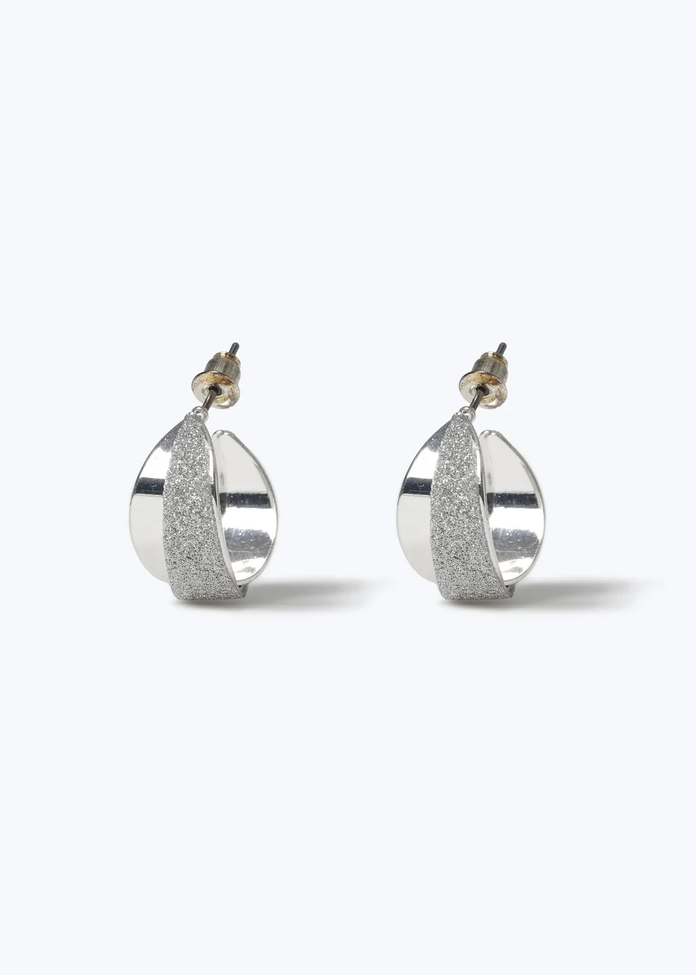 Muse Glitter Paper Hoop Earrings - One Size Image 1