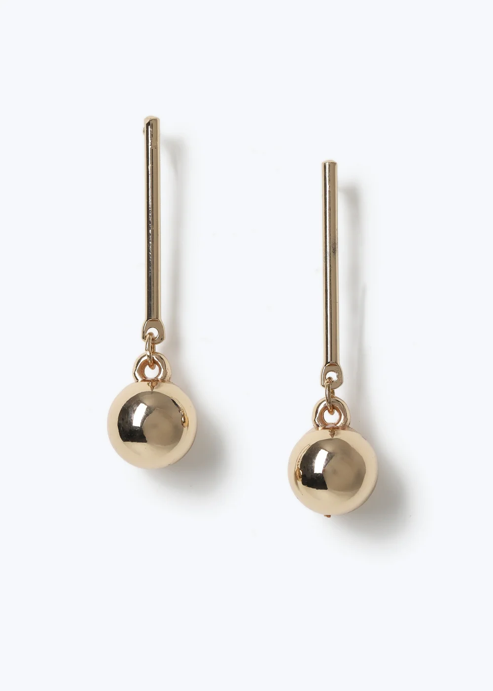 Muse Gold Ball Stick Drop Earrings - One Size Image 1