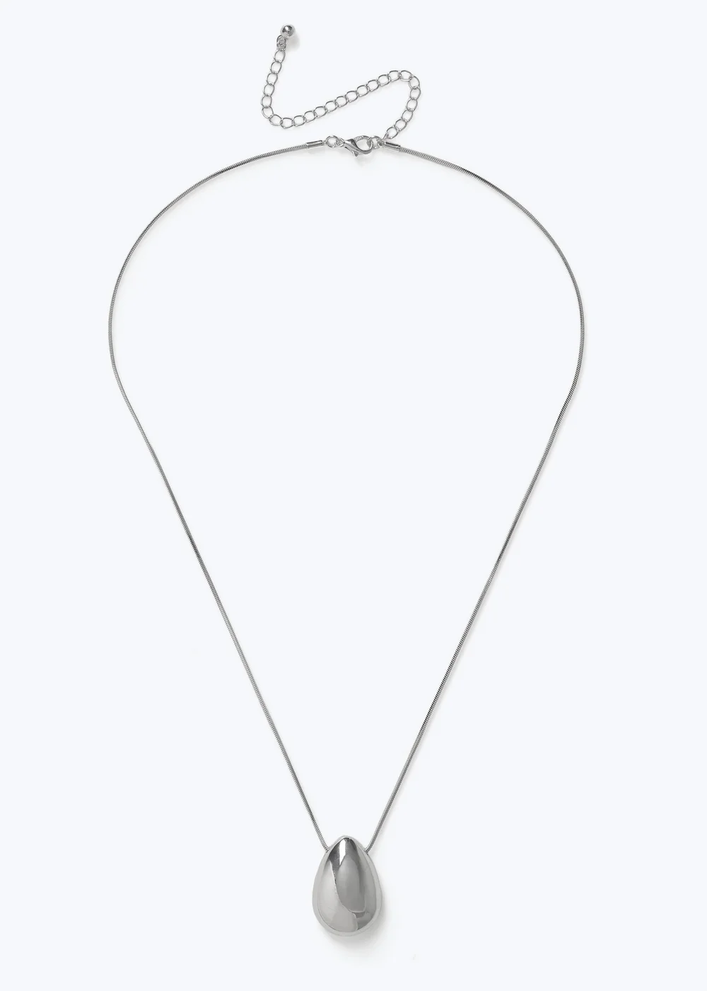 Muse Silver Nugget Pendant Necklace - One Size Image 1