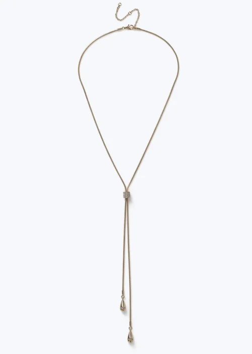 Muse Gold Teardrop Necklace - One Size Image 1