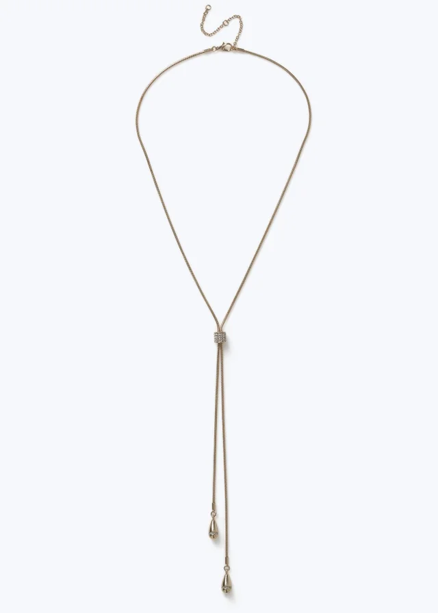 Muse Gold Teardrop Necklace