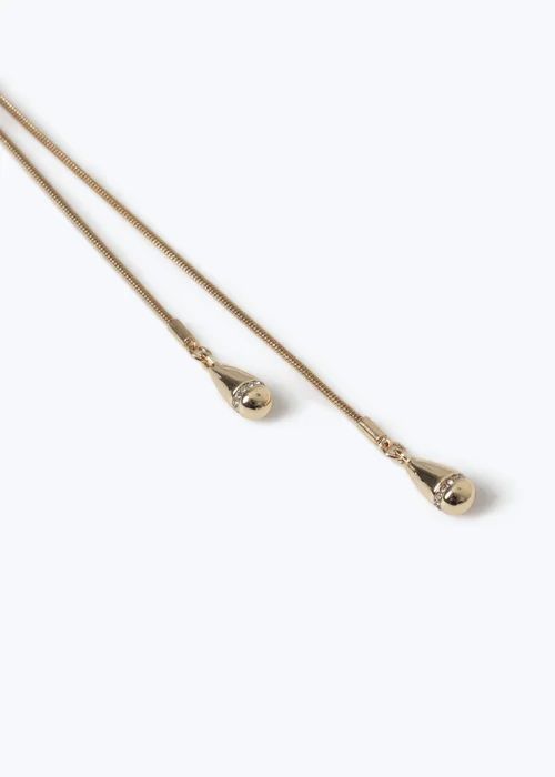Muse Gold Teardrop Necklace - One Size Image 2