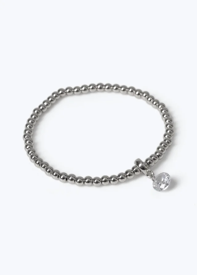 Muse CZ Crystal Stretch Wristwear Silver