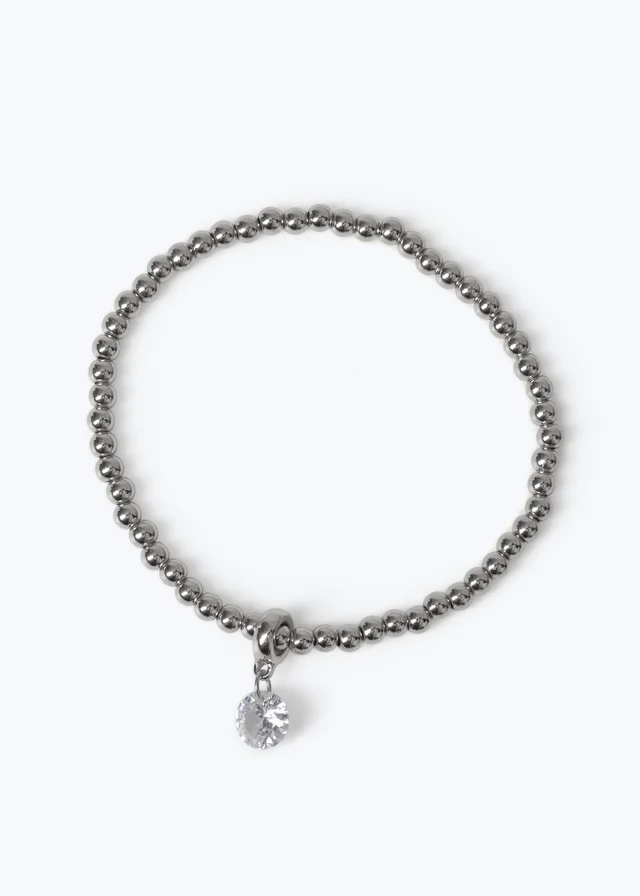 Muse CZ Crystal Stretch Wristwear Silver
