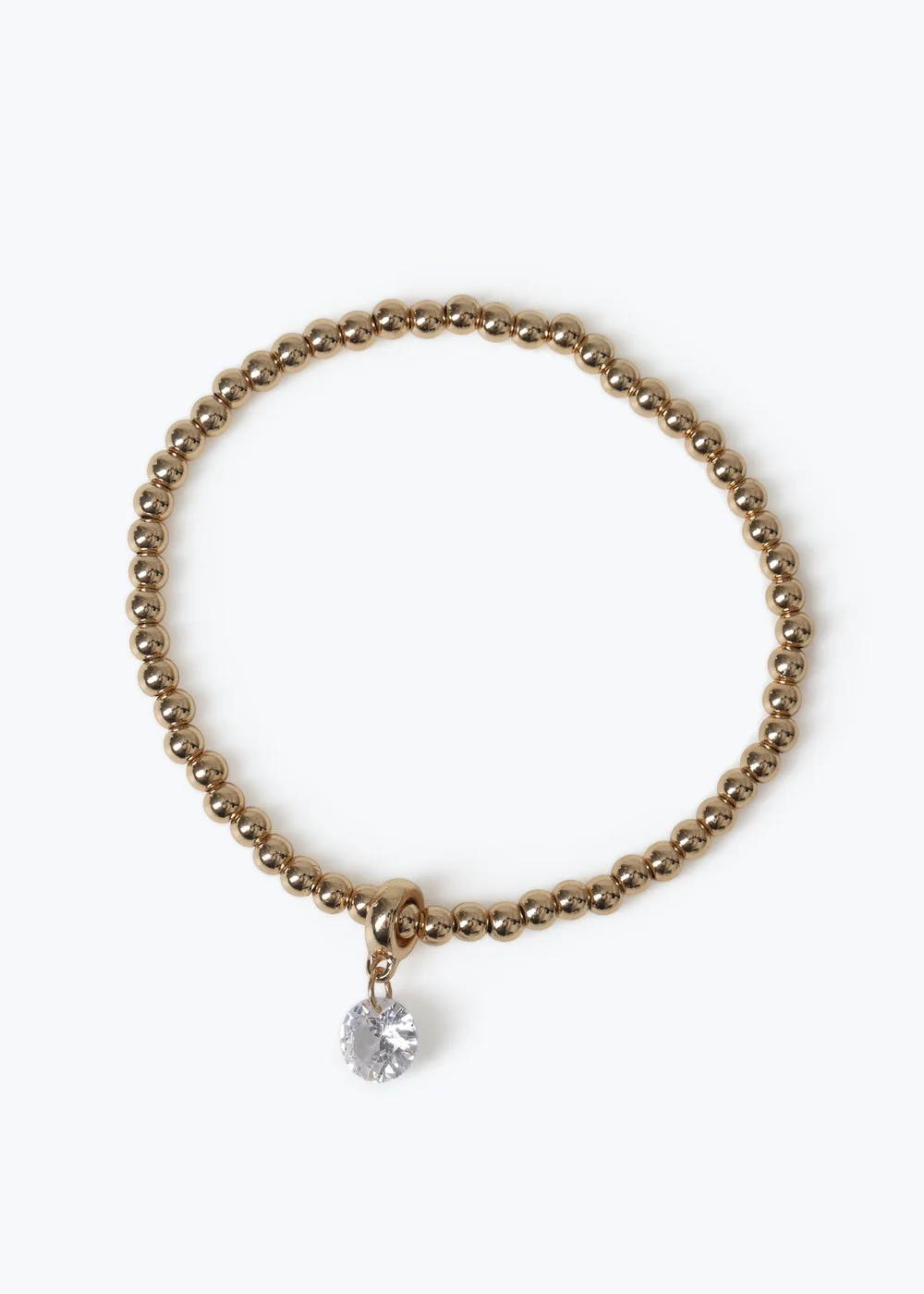 Muse Gold Crystal Stretch Bracelet - One Size Image 1