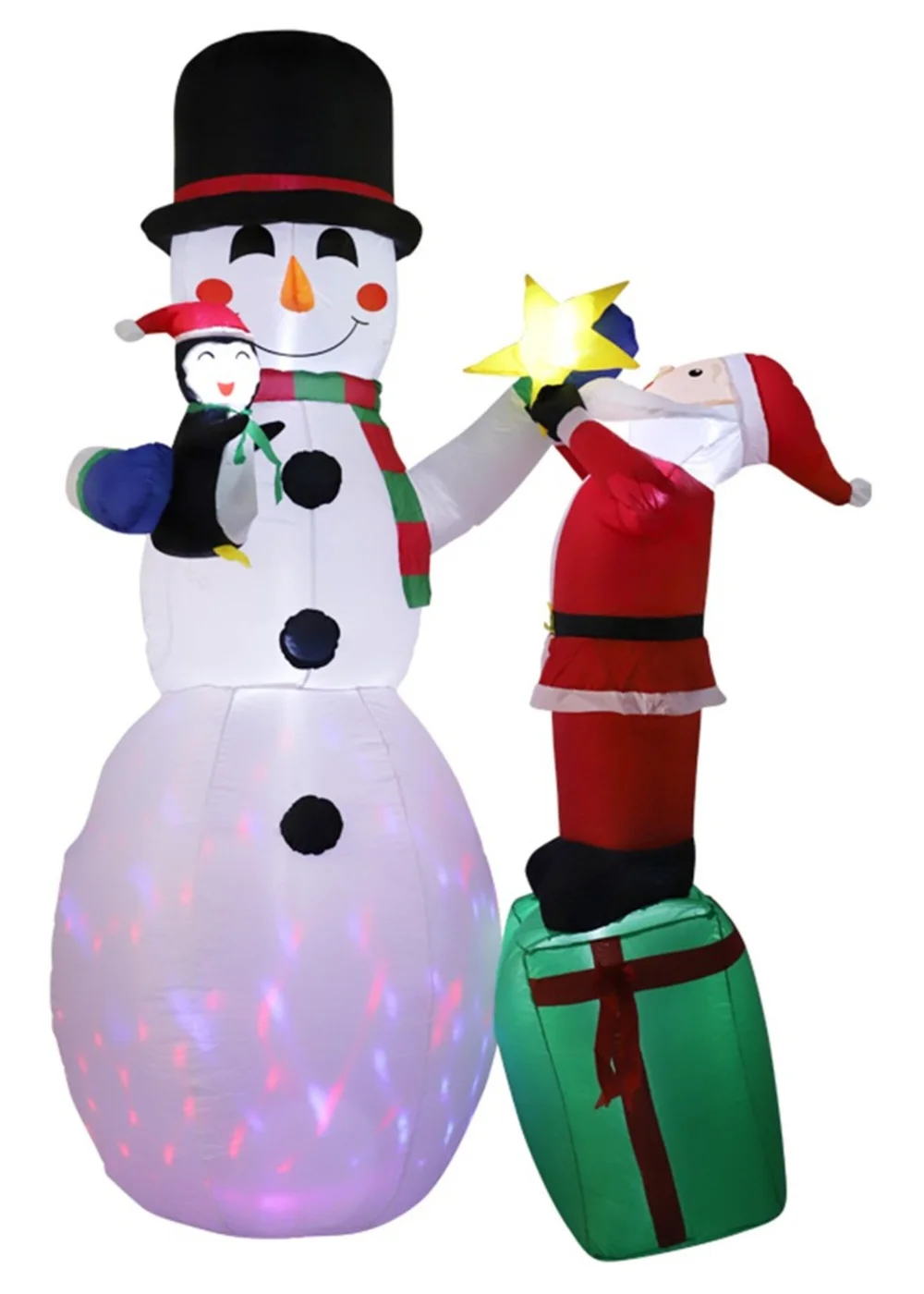 Lifeideas White Christmas Inflatable 2.4M - One Size Image 1