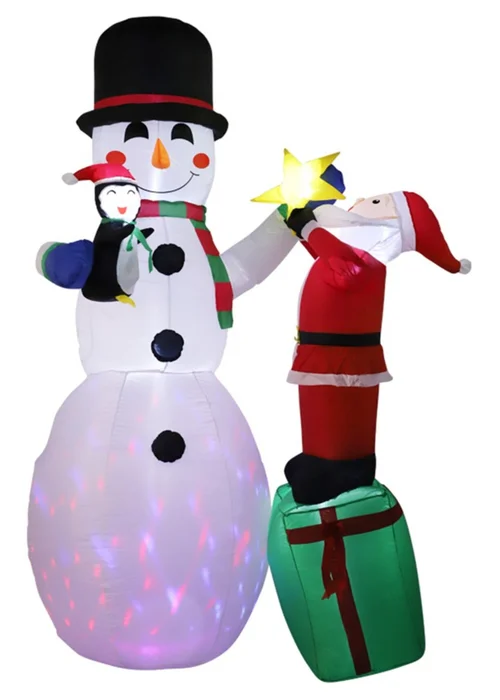 Lifeideas White Christmas Inflatable 2.4M - One Size Image 1