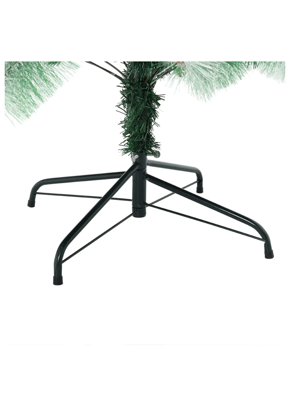 Lifeideas Multicoloured Artificial Green Flocked Full Christmas Tree with Stand 1.8m - One Size Image 4