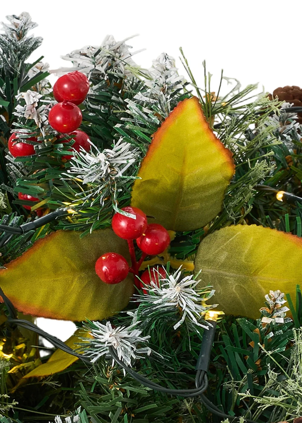 Lifeideas Green Artificial Christmas Planter Bushes Decoration - One Size Image 4