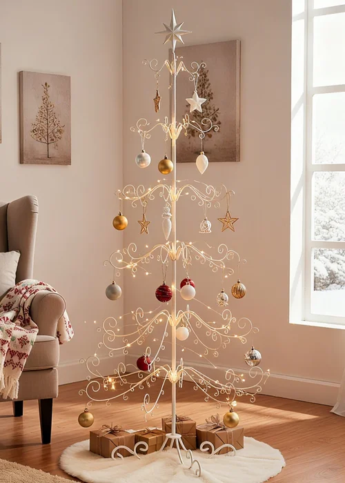 Lifeideas Christmas & Holiday Ornament Display Stand with Star Top - L Image 1