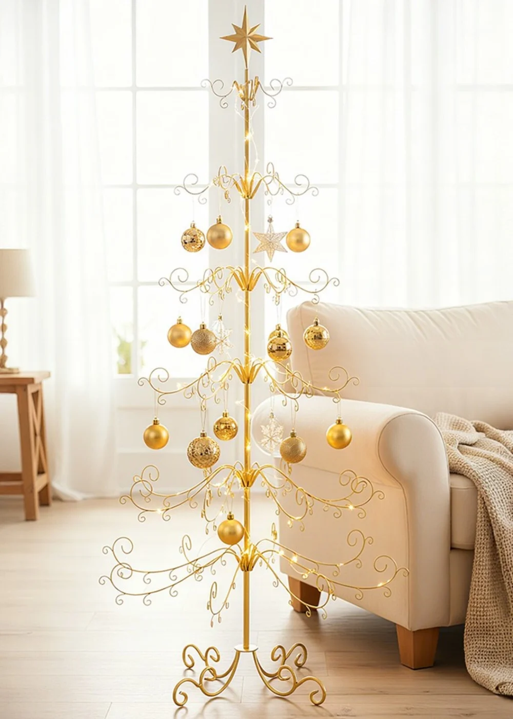 Lifeideas Christmas & Holiday Ornament Display Stand with Star Top - L Image 5