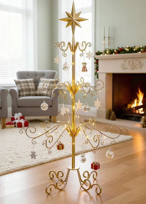 Lifeideas Christmas & Holiday Ornament Display Stand with Star Top - L Image 4