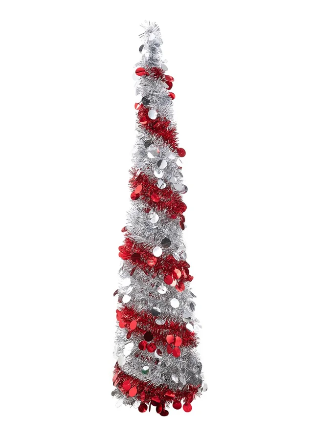 Lifeideas Decorative Artificial Tinsel Christmas Trees