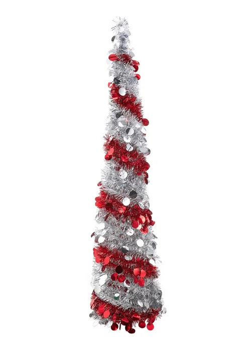 Lifeideas Decorative Artificial Tinsel Christmas Trees - One Size Image 2