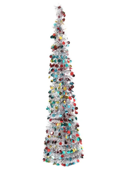 Lifeideas Decorative Artificial Tinsel Christmas Trees - One Size Image 4