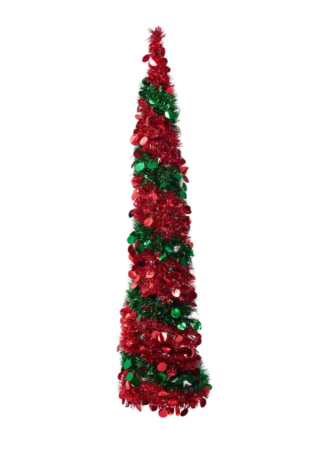 Lifeideas Decorative Artificial Tinsel Christmas Trees