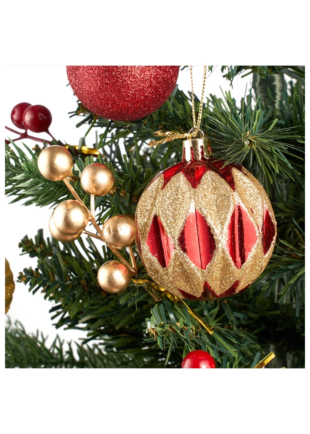 Lifeideas Green PE Ground‑Plug Christmas Tree 60cm - One Size Image 3