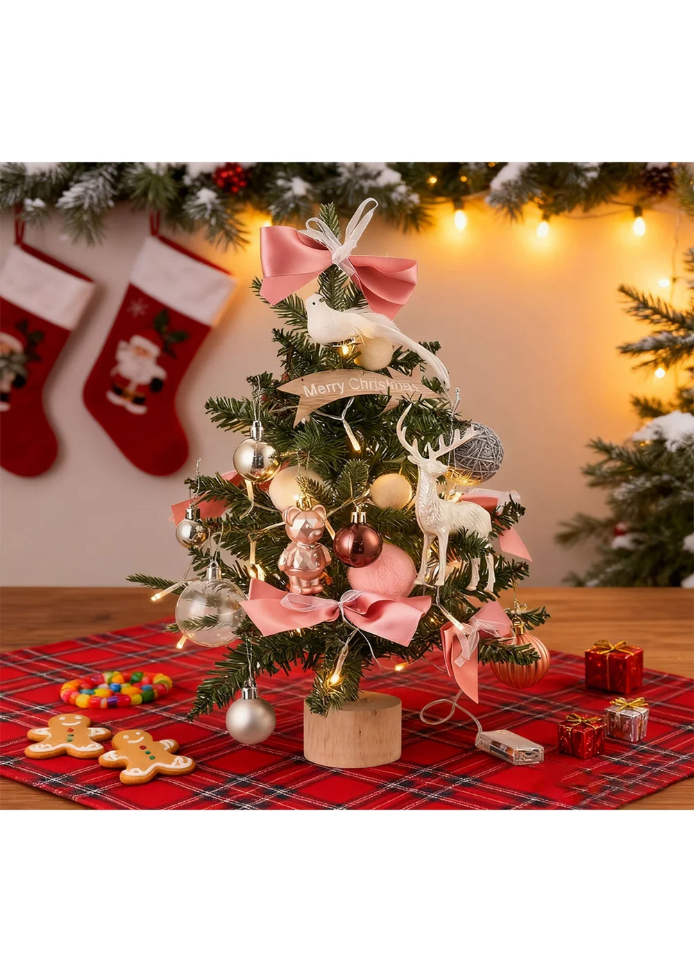 Lifeideas Mini Encrypted Christmas Tree Desktop Ornament 45CM - One Size Image 2