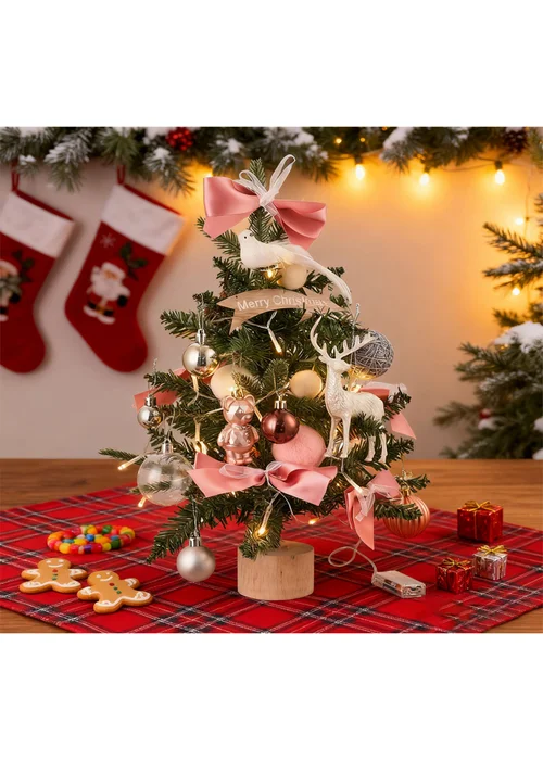 Lifeideas Mini Encrypted Christmas Tree Desktop Ornament 45CM - One Size Image 2