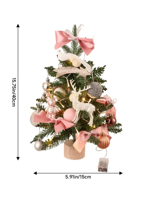 Lifeideas Mini Encrypted Christmas Tree Desktop Ornament 45CM - One Size Image 4