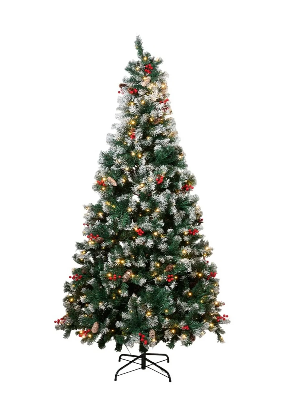 Lifeideas Green Artificial Christmas Tree with Metal Stand - L Image 4
