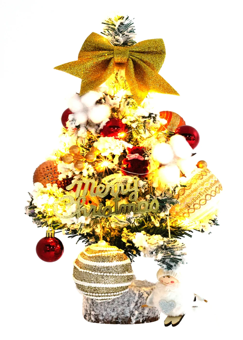 Lifeideas Multicoloured Tabletop Christmas Tree With LED Light - One Size Image 3