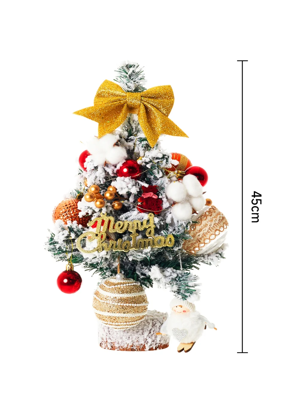 Lifeideas Multicoloured Tabletop Christmas Tree With LED Light - One Size Image 2