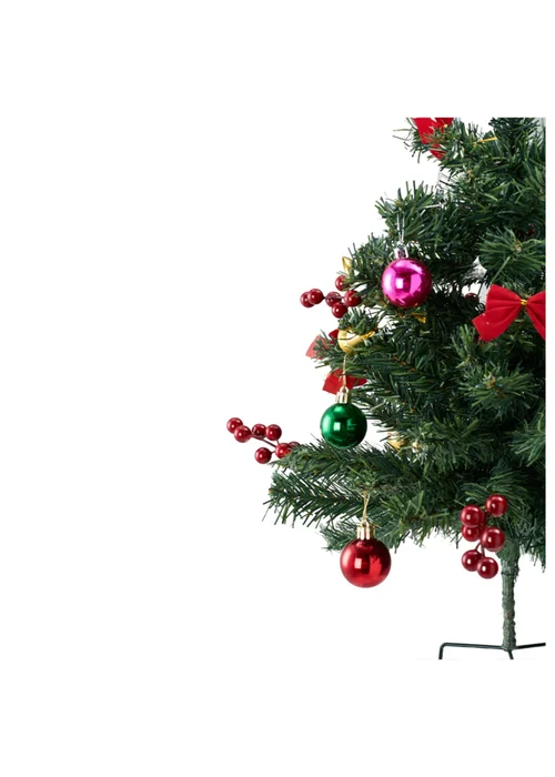 Lifeideas Green PVC Ground‑Plug Christmas Tree 75cm - One Size Image 4