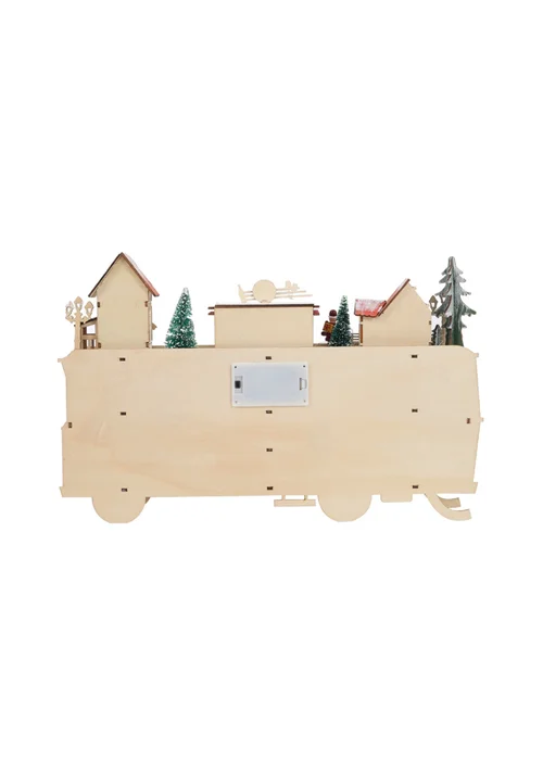 Lifeideas Green DIY Wooden Christmas Advent Calendar Bus - One Size Image 4